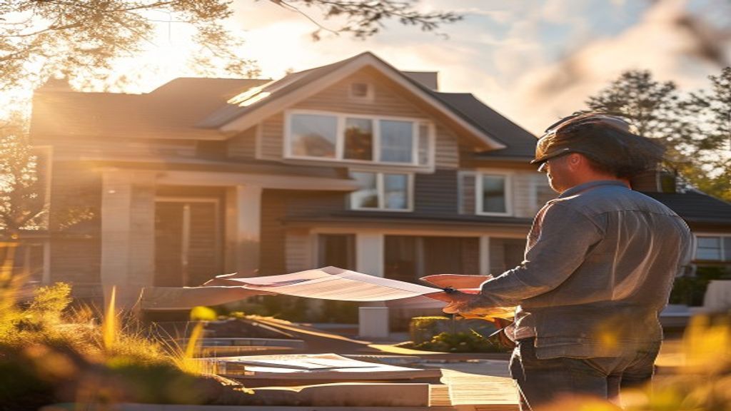 Real estate agent showing potential buyers around a beautiful new house for sale