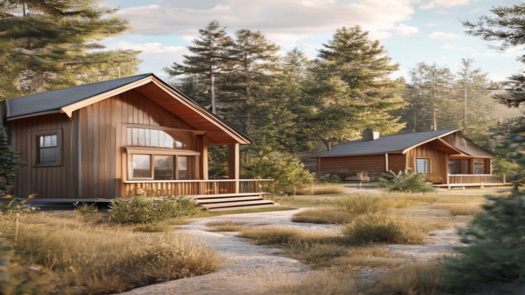 Cozy mountain cabins for sale with scenic views, modern interiors, and private decks