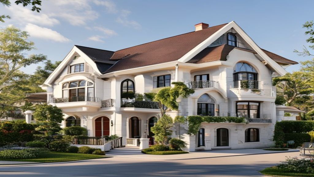 Luxury homes for sale with modern architecture and beautiful landscaping