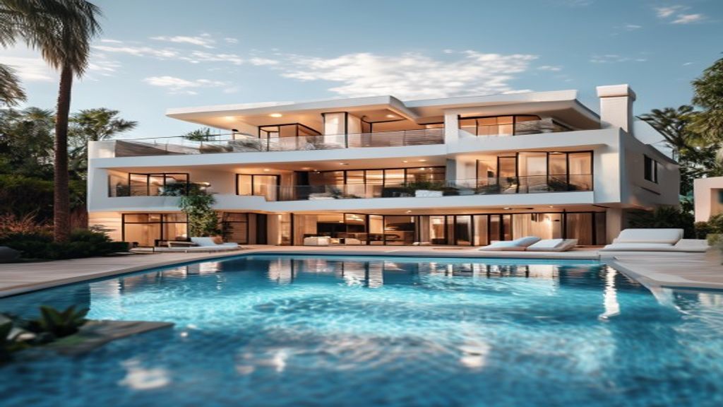 luxury house with pool