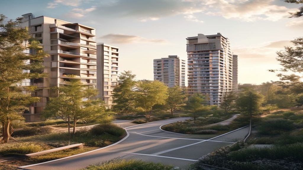Modern new build developments featuring contemporary architecture and sustainable designs