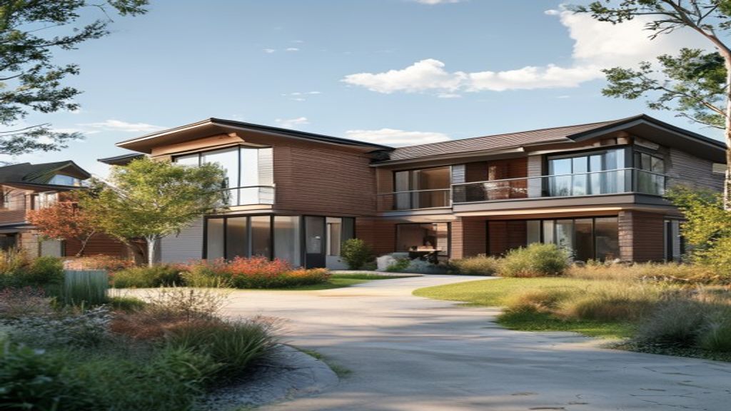 Modern new build homes featuring sleek architecture, energy‑efficient design, and spacious interiors.
