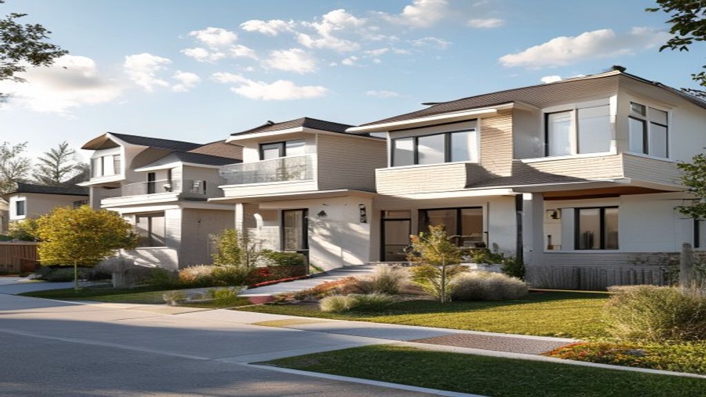 Modern new build homes showcase sleek design, open floor plans, and energy‑efficient features.