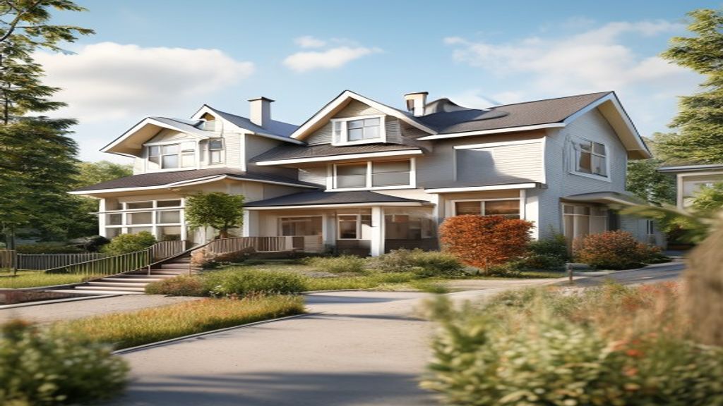 A modern home with a rent-to-buy sign illustrating flexible ownership options for first-time buyers.